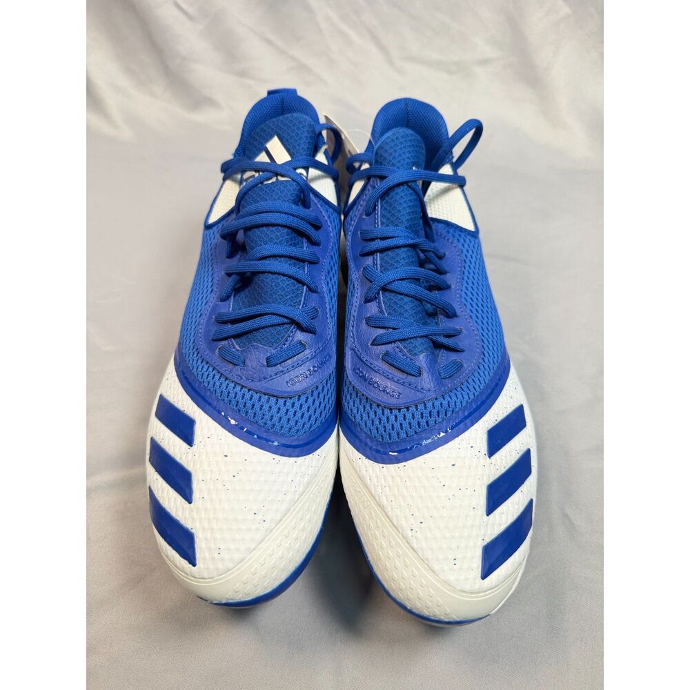 Adidas Icon V Bounce Metal Baseball Cleats Royal Blue White Mens 12 G28266 NWOB